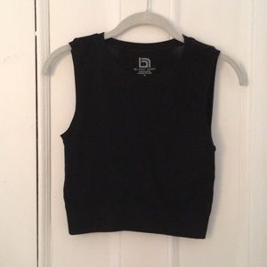 Black Fitness Crop Top